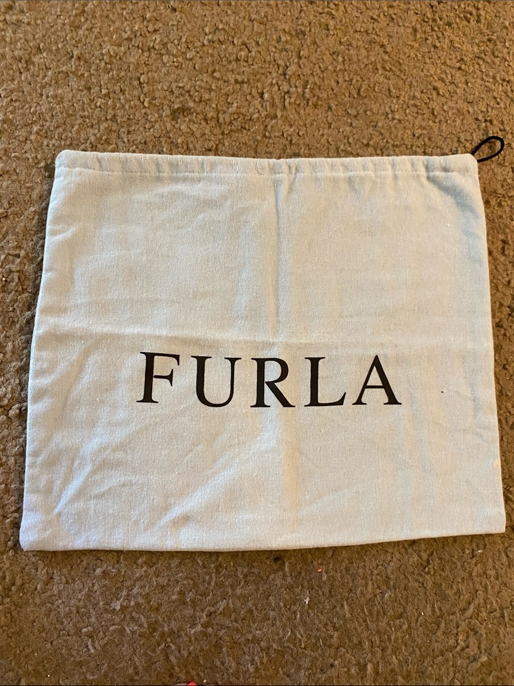 Furla Pale Blue Dust Bag with Black Logo